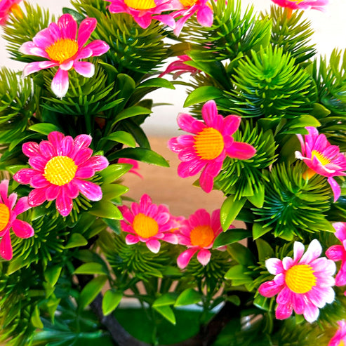 Artificial Bonsai Plant with Twin Stem in Vase