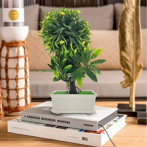 Artificial bonsai trees desk faux plants UK